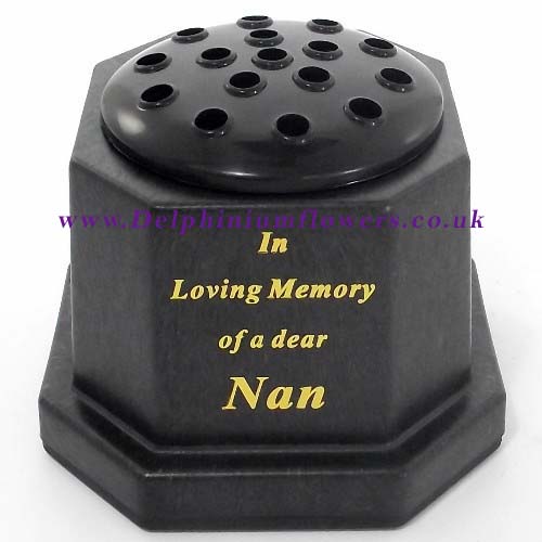 Memorial Grave Vase - Nan - Click Image to Close
